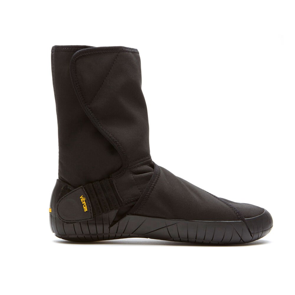 Vibram Furoshiki Mens New Yorker Mid - Boots Black - RAE763145